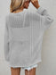 Openwork Button Front Cardigan nicholesgifts