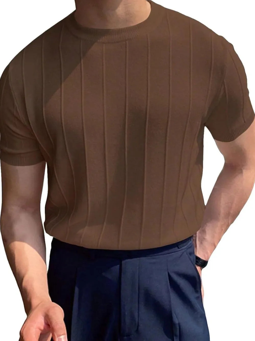 Men's Full Size Round Neck Short Sleeve T-Shirt Plus Size NicholesGifts