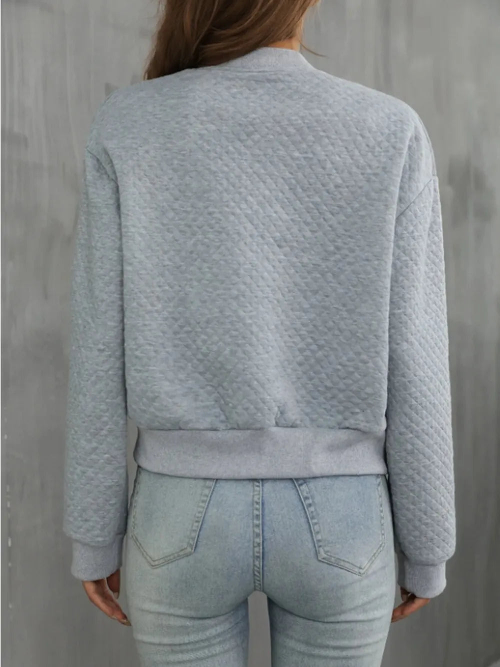 Zip Up Long Sleeve Jacket nicholesgifts