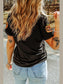 Sequin Pumpkin Round Neck Short Sleeve T-Shirt nicholesgifts