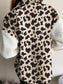 Fuzzy Button Up Long Sleeve Jacket nicholesgifts
