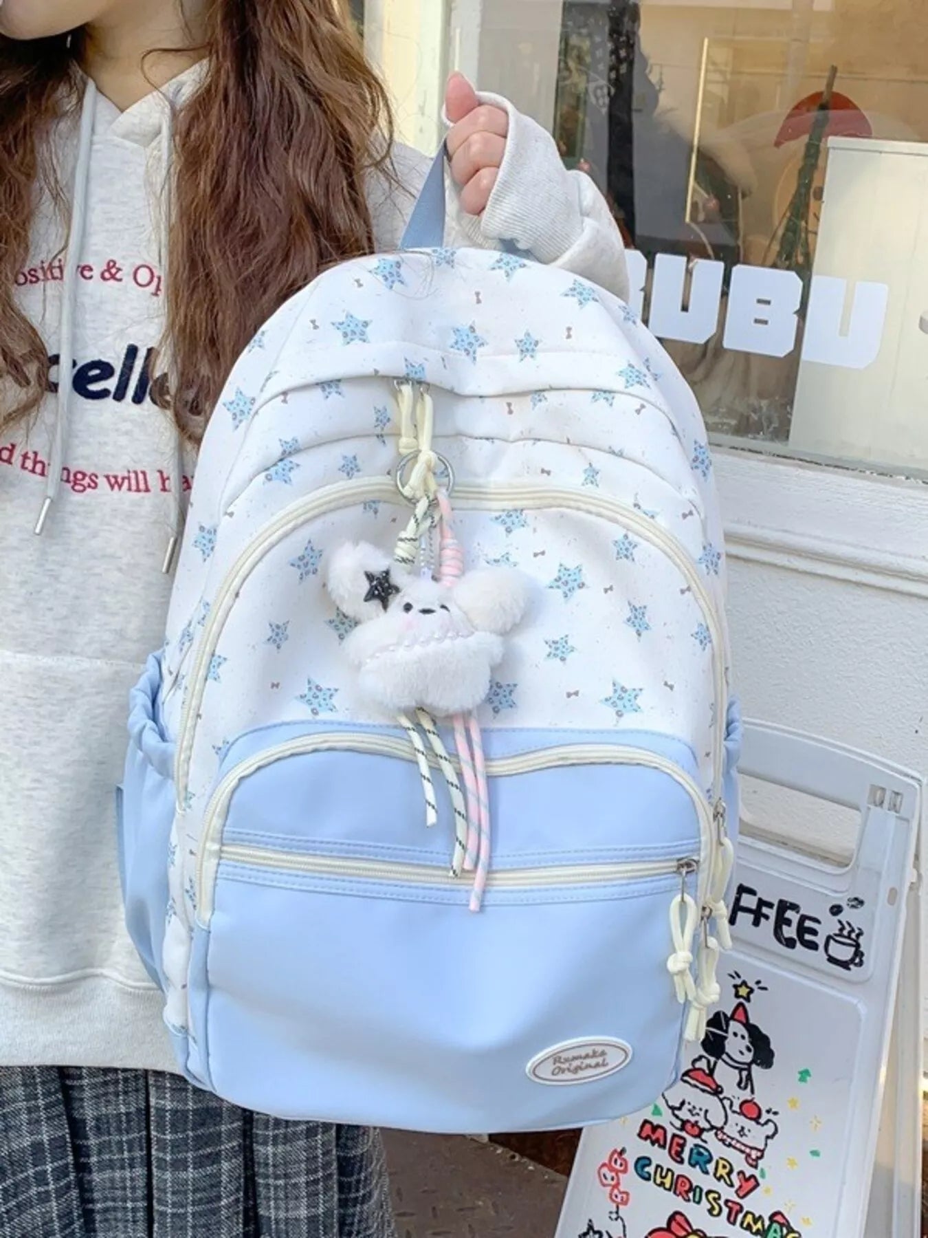 Star Pattern Lightweight Backpack Bag Trendsi