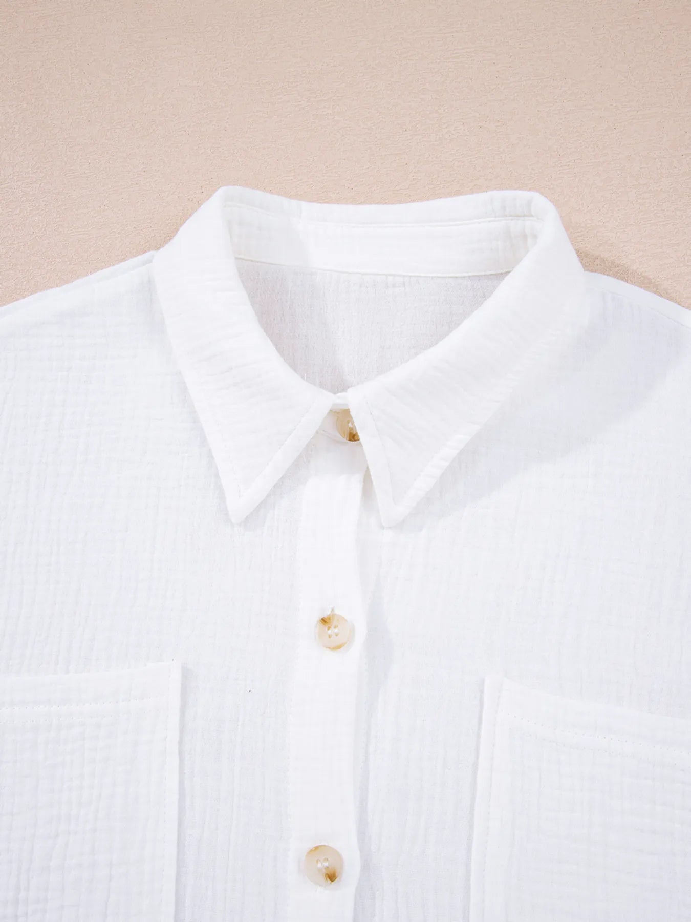 Lace Sleeve Button Down Shirt NicholesGifts