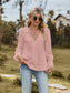 V-Neck Flounce Sleeve Blouse nicholesgifts
