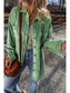 Women Button Up Long Sleeve Jacket nicholesgifts