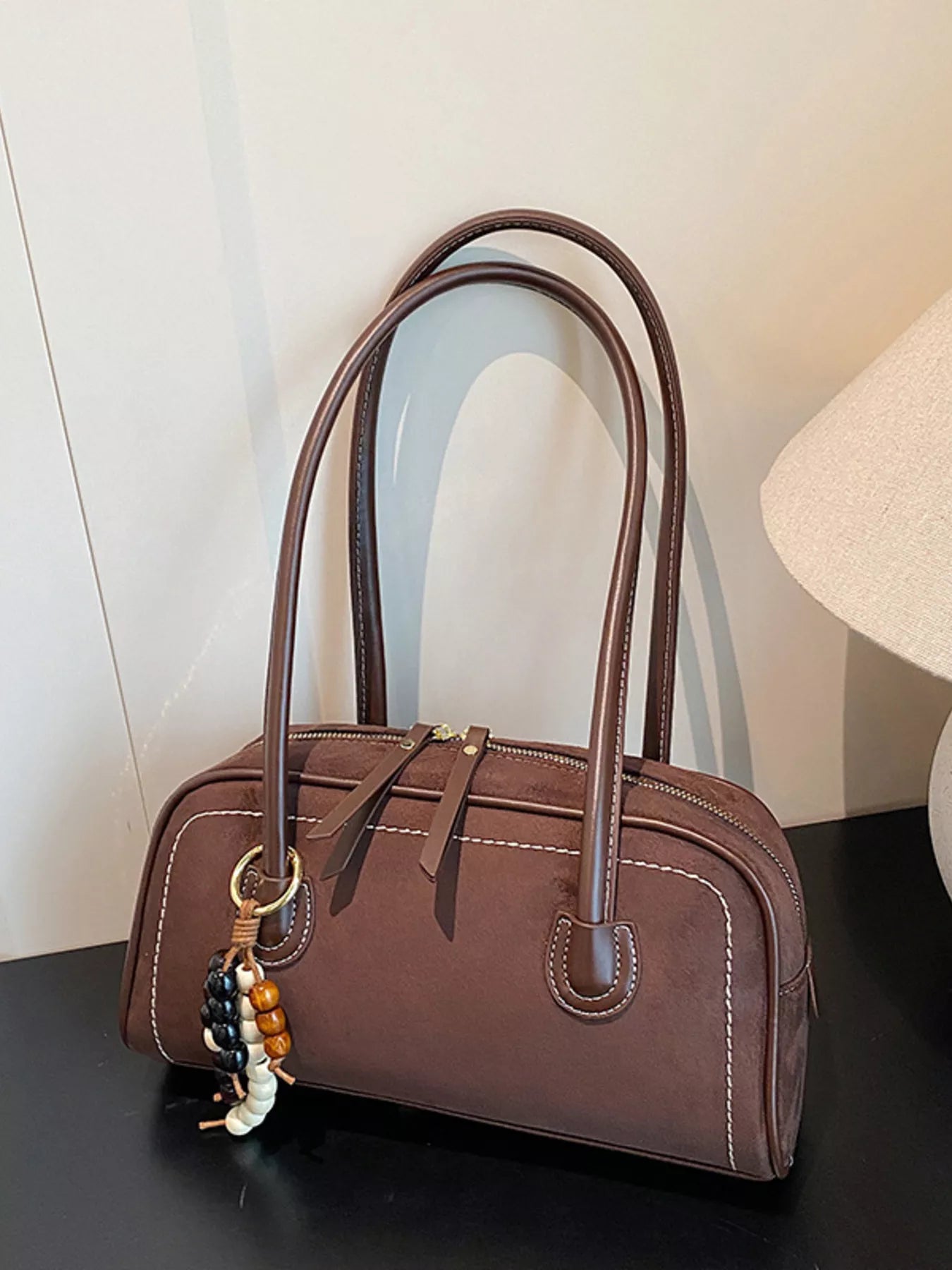 Zipper Closure Shoulder Bag nicholesgifts