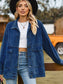 Dropped Shoulder Denim Jacket with Pockets nicholesgifts