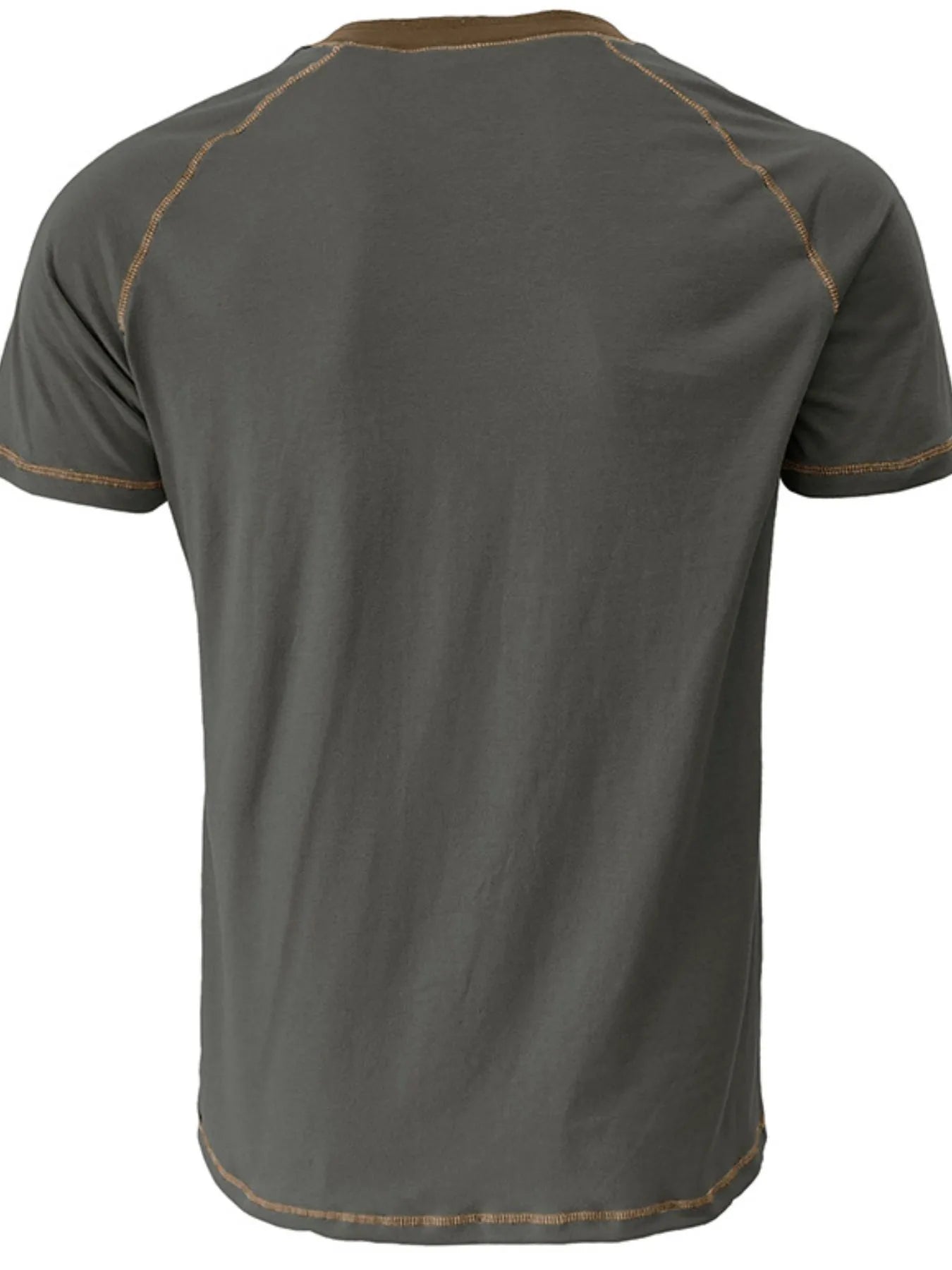 Men's Contrast Trim Henley Polo Shirt NicholesGifts