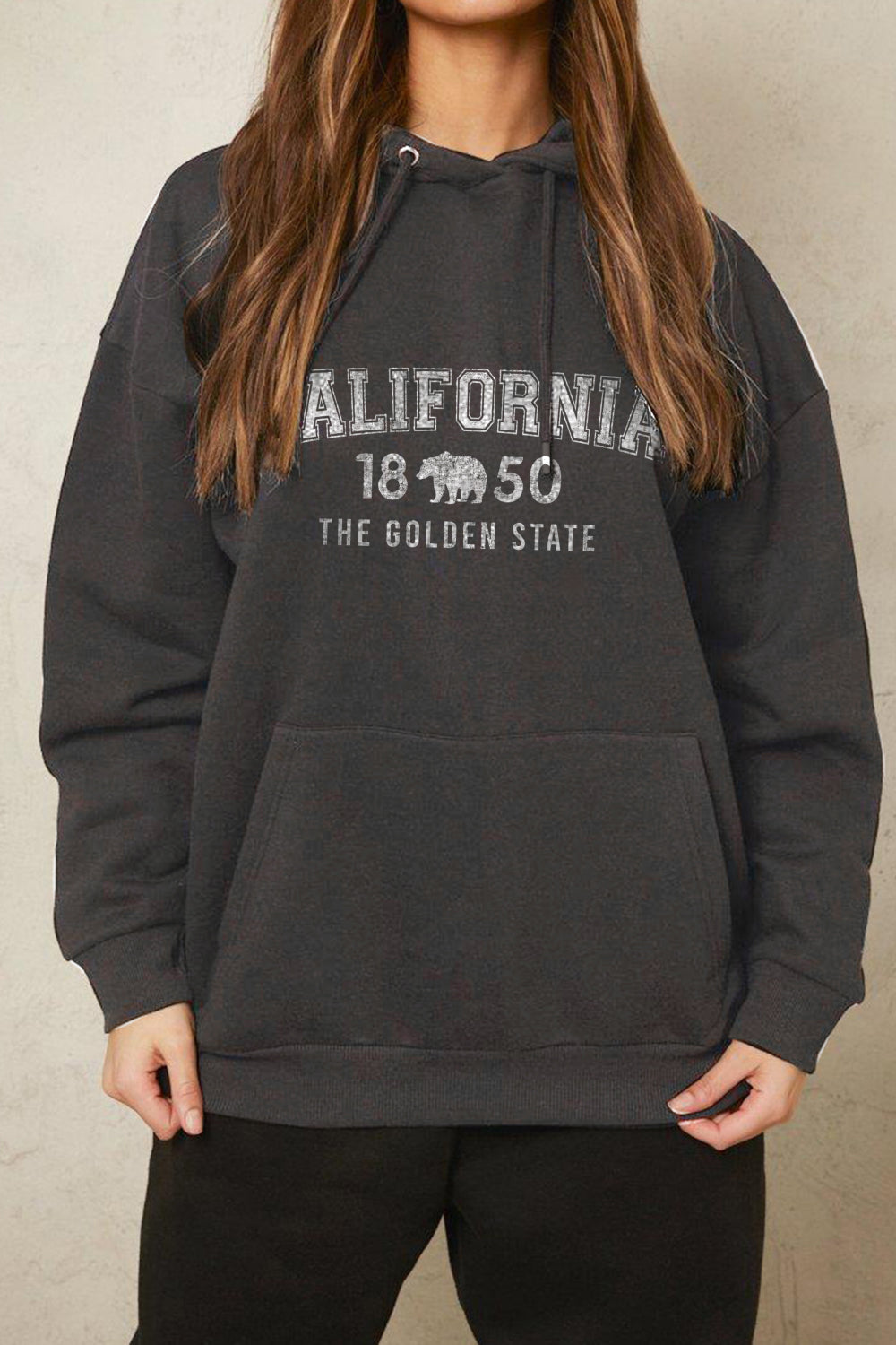 Simply Love Simply Love Full Size CALIFORNIA 1850 THE GOLDEN STATE Graphic Hoodie NicholesGifts