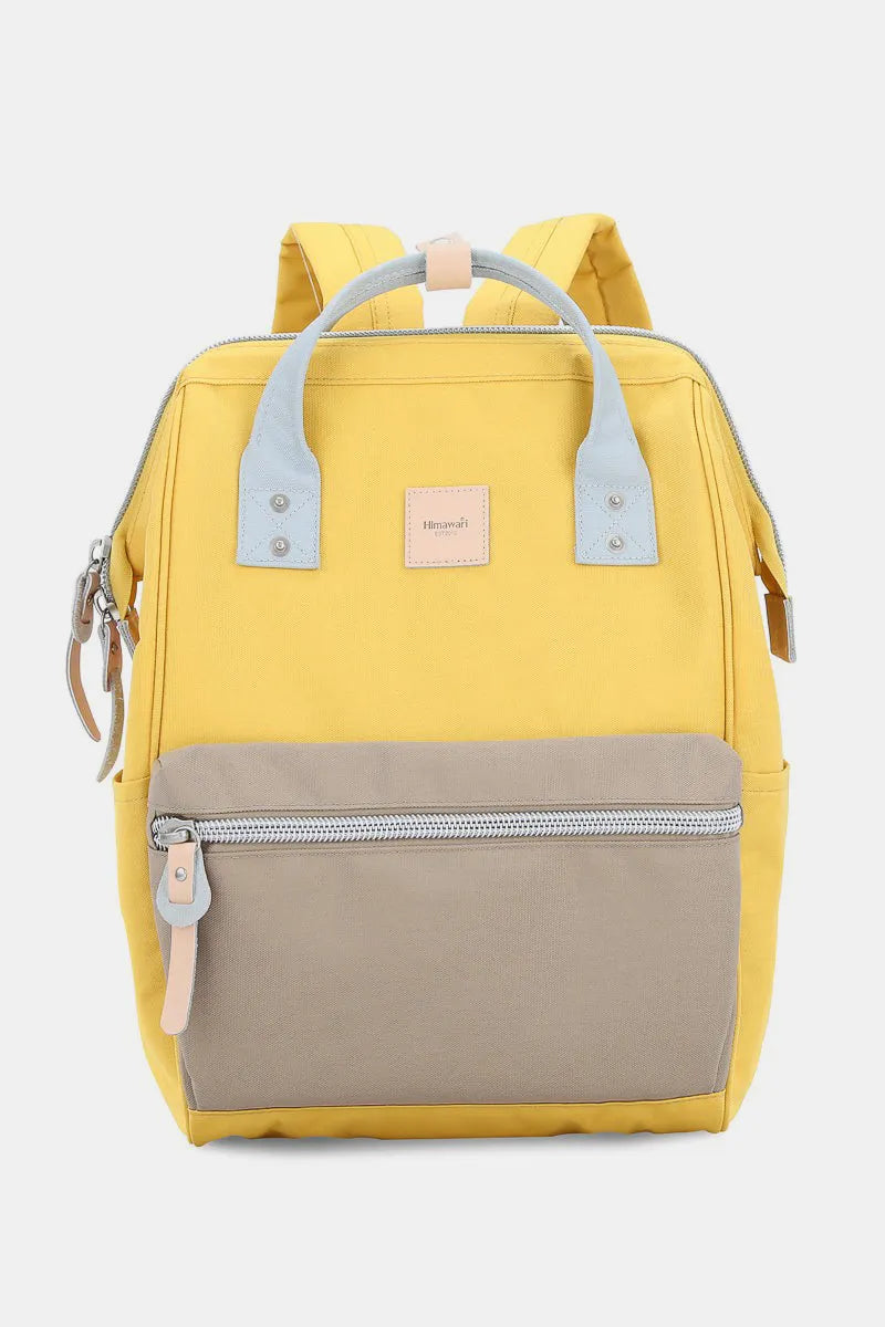 Himawari Water Resistant Canvas Backpack Bag with Side Pockets Trendsi