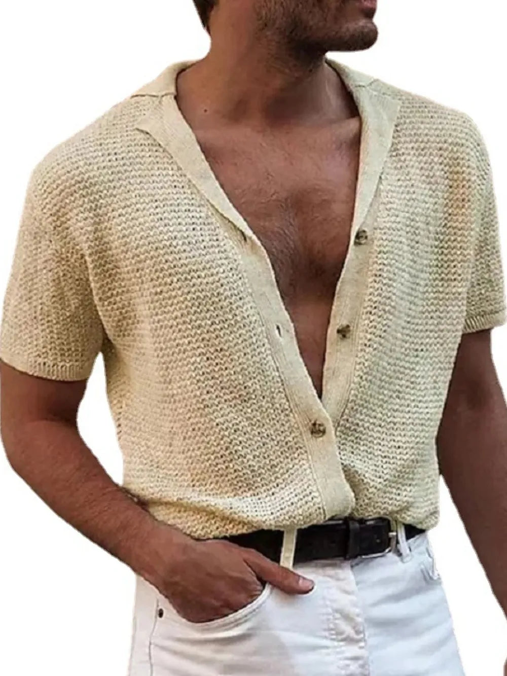 Men's Full Size Button Down Short Sleeve Shirt Plus Size NicholesGifts
