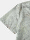 Men's Vintage Map Print Short Sleeve Button Down Shirt nicholesgifts