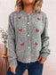 Strawberry Button Up Long Sleeve Cardigan nicholesgifts