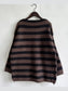 Striped Round Neck Long Sleeve Sweater nicholesgifts