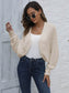 Bat Sleeve Open Front Short Cardigan nicholesgifts
