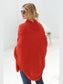 Dolman Sleeve Open Front Ribbed Trim Longline Cardigan nicholesgifts