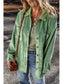 Women Button Up Long Sleeve Jacket nicholesgifts