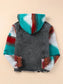 Drawstring Hooded Pocketed Denim Jacket nicholesgifts