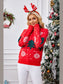 Women Christmas Tree Round Neck Long Sleeve Sweater nicholesgifts