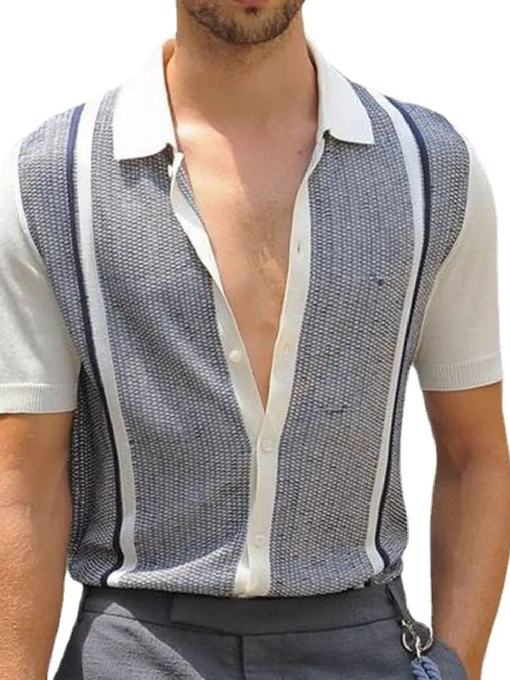 Men's Plus Size Button Up Short Sleeve Shirt NicholesGifts