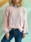 Women Contrast Trim Detail Round Neck Sweater nicholesgifts