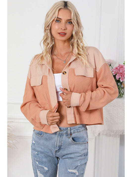 NicholesGifts Women Button Down Dropped Shoulder Jacket NicholesGifts
