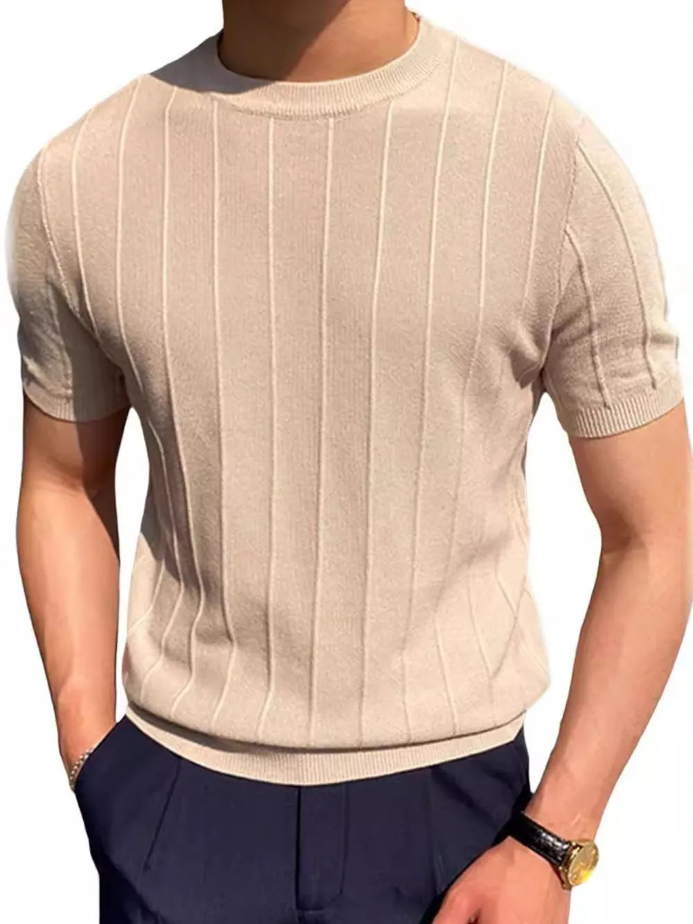 Men's Full Size Round Neck Short Sleeve T-Shirt Plus Size NicholesGifts