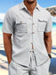 Men's Full Size Button Down Short Sleeve Shirt Plus Size nicholesgifts
