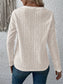Women Eyelet Round Neck Long Sleeve Blouse nicholesgifts