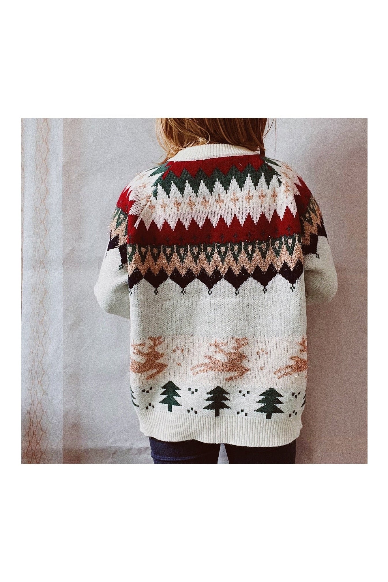 Christmas Element Long Sleeve Sweater nicholesgifts
