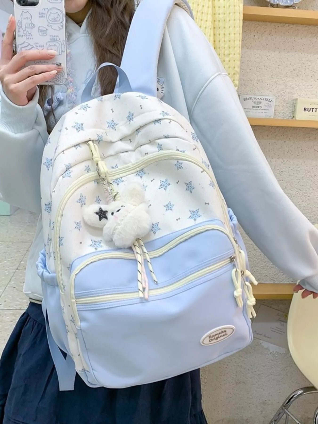 Star Pattern Lightweight Backpack Bag Trendsi