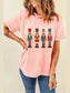 Nutcracker Round Neck Short Sleeve T-Shirt nicholesgifts