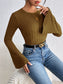 Honey Round Neck Flare Sleeve T-Shirt nicholesgifts