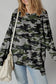 Camouflage Long Sleeve Sweatshirt with Relaxed Fit nicholesgifts