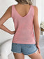 Openwork Wide Strap Knit Vest nicholesgifts