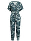 Drawstring Waist Short Sleeve Jumpsuit nicholesgifts