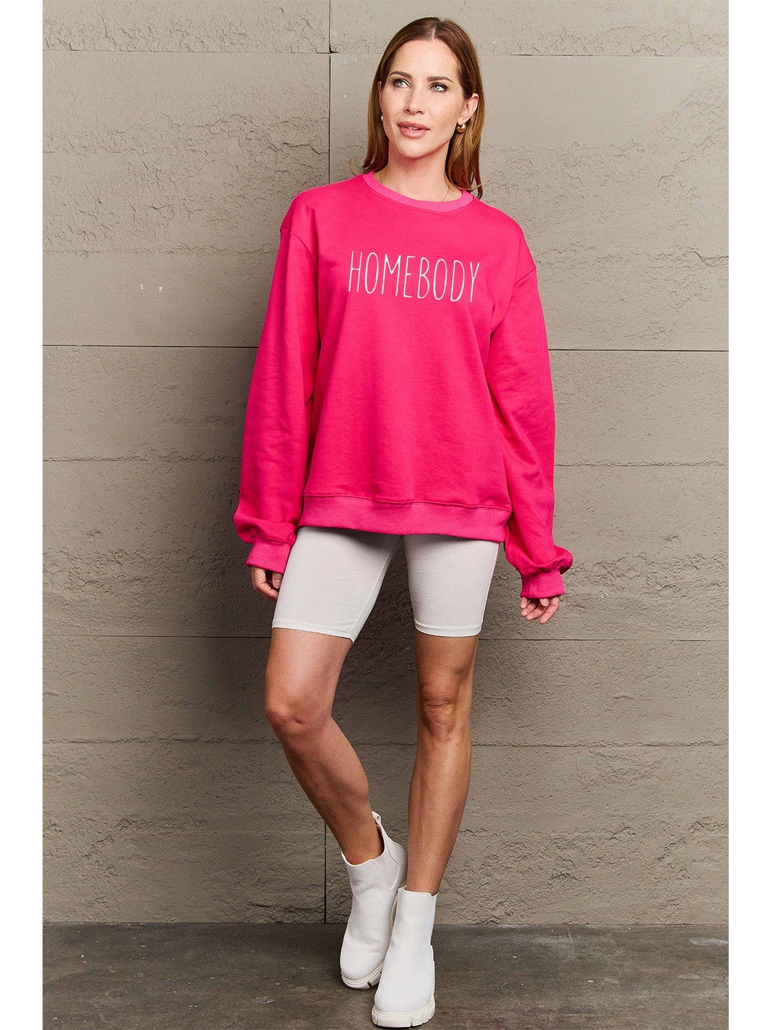 Simply Love Full Size HOMEBODY Graphic Sweatshirt nicholesgifts