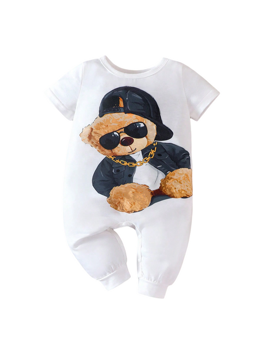 Baby Boy Bear Print Jumpsuit