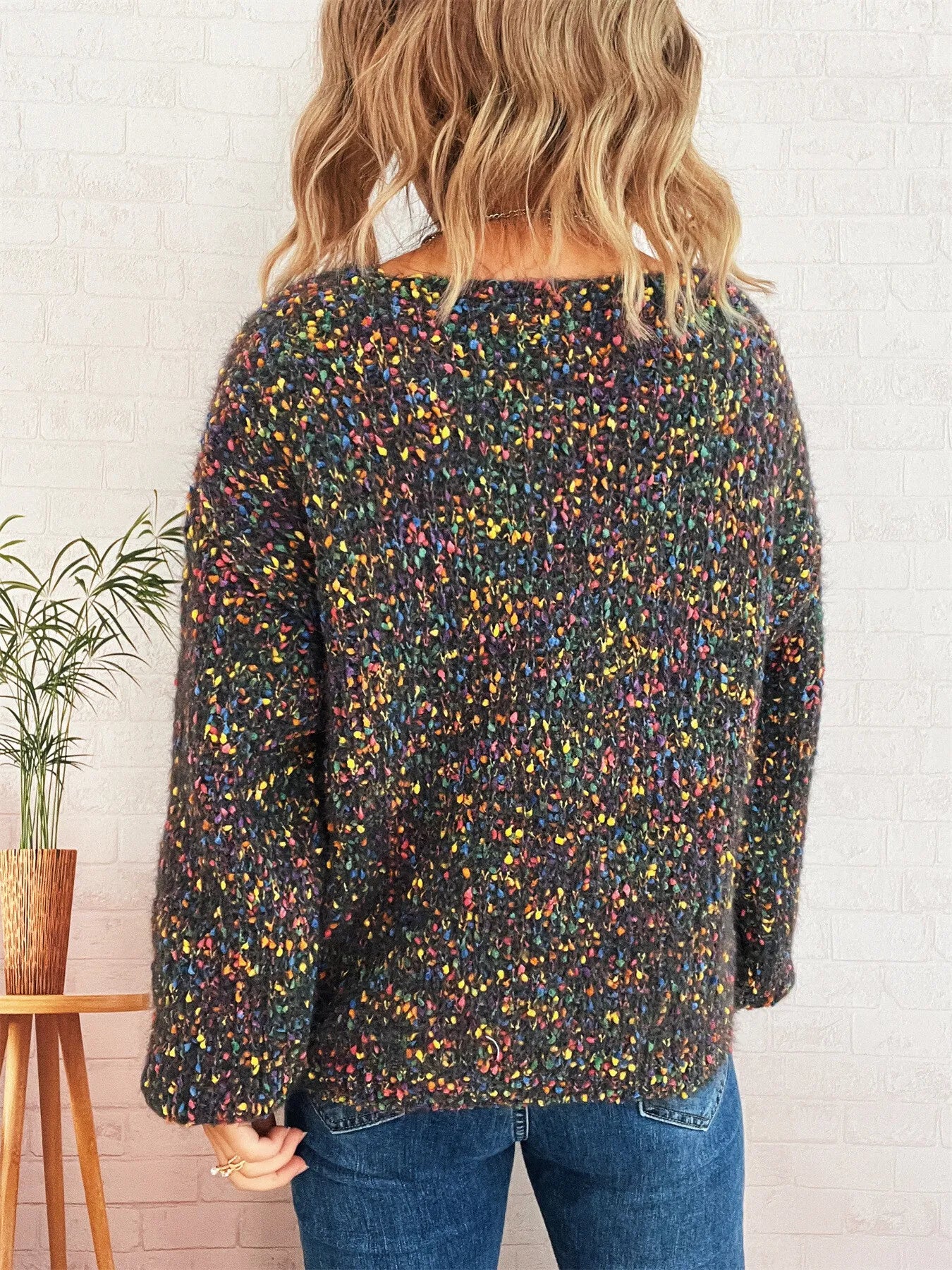 Colorful Long Sleeve Sweater