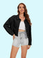 Distressed Distressed Button Up Denim Jacket nicholesgifts