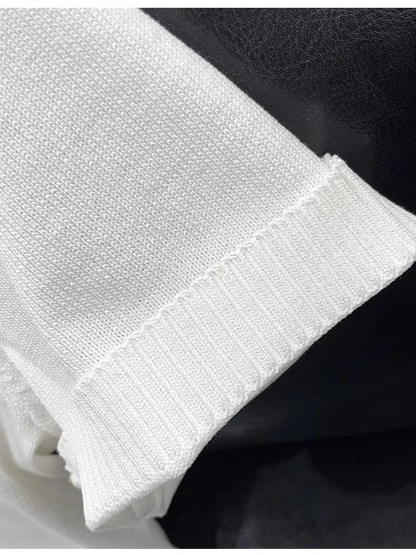 Men's Full Size Contrast Trim Knit Polo Shirt Plus Size