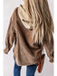 Women Snap Front Hooded Corduroy Shacket nicholesgifts