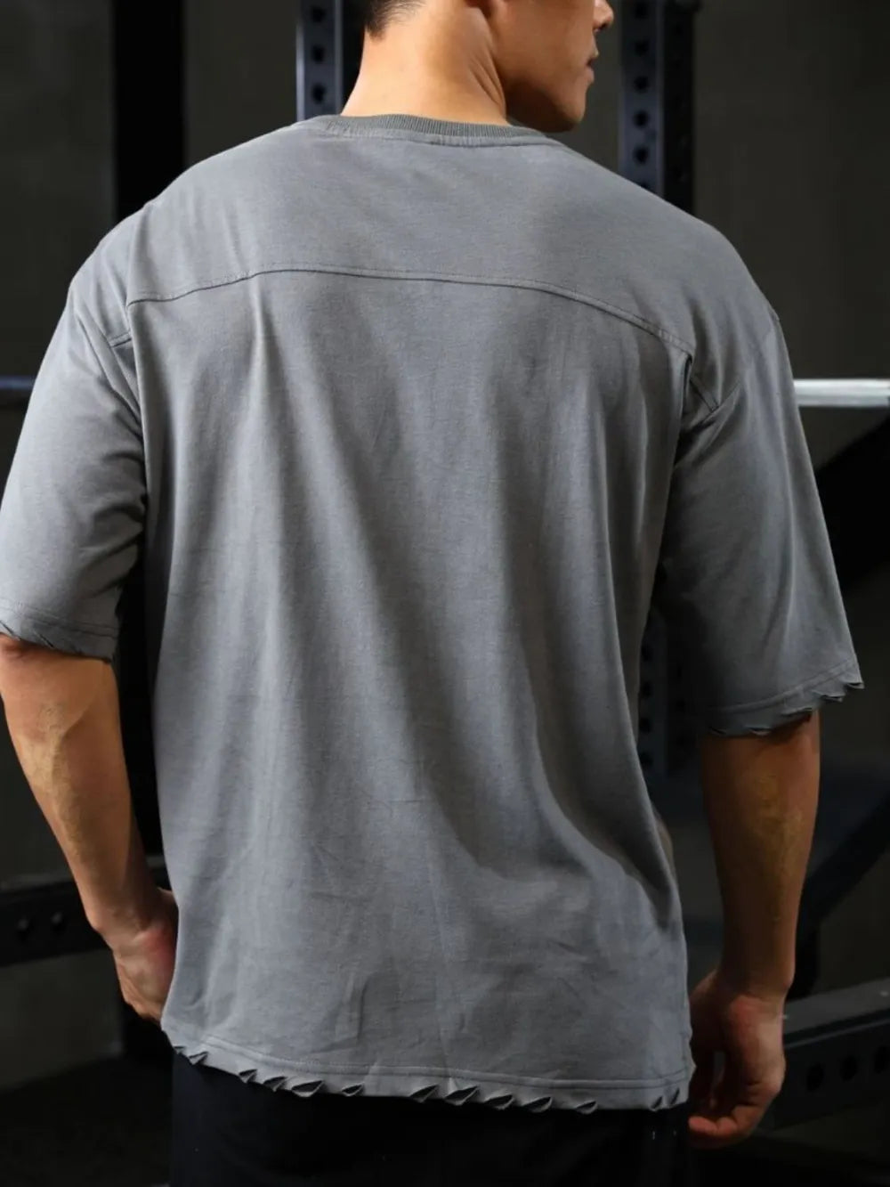 Men's Plus Size Round Neck Half Sleeve T-Shirt Trendsi