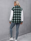 Ivy Lane Plaid Collared Neck Button Down Jacket nicholesgifts
