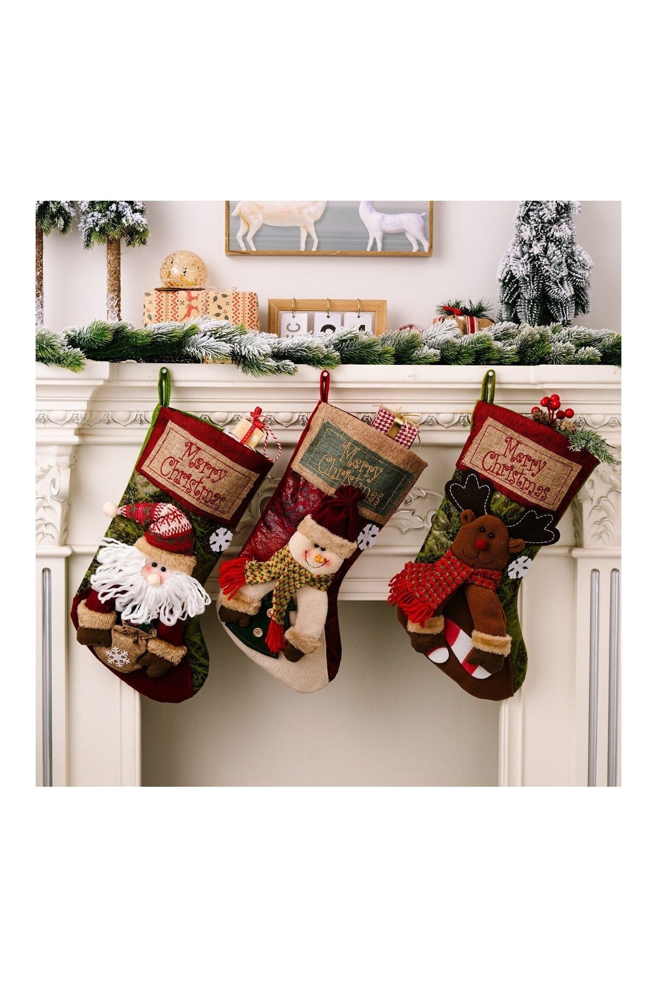 MERRY CHRISTMAS Stocking Hanging Widget nicholesgifts