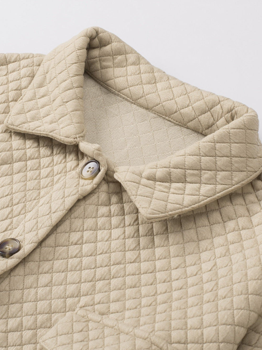 Button Down Collared Jacket nicholesgifts