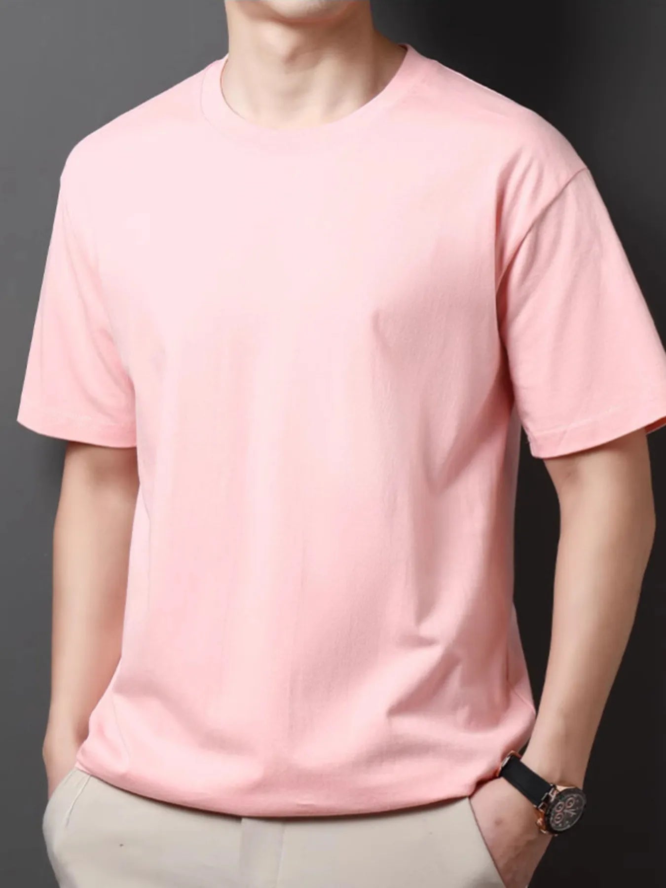 Men's Full Size Round Neck Half Sleeve T-Shirt Plus Size NicholesGifts