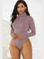Turtleneck Long Sleeve Bodysuit nicholesgifts