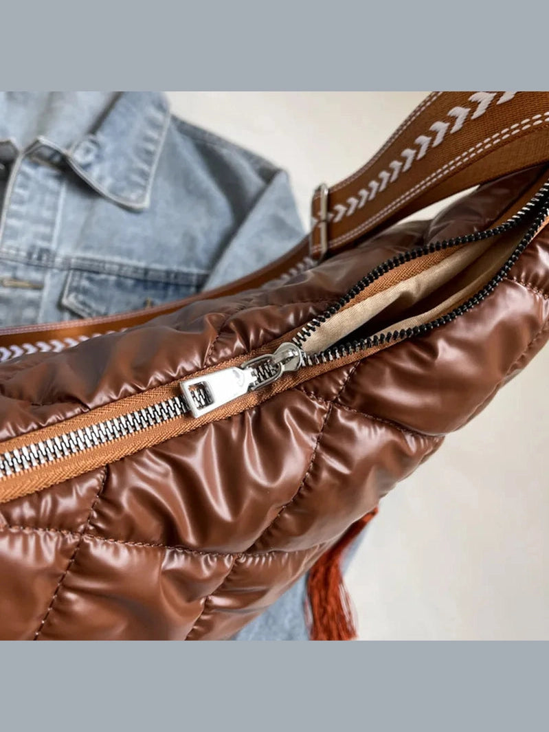 Quilted Nylon Travel Bag Trendsi