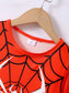 Children's Spider Round Neck Short Sleeve T-Shirt and Pants Set nicholesgifts